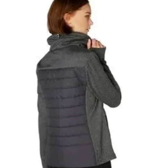 Helly Hansen “Astra Herringbone” Black and Gray Layering Puffer Jacket - Picture 10 of 10